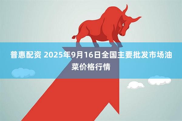 普惠配资 2025年9月16日全国主要批发市场油菜价格行情