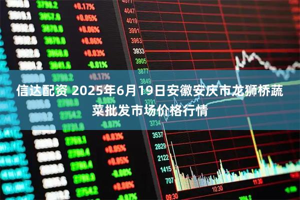 信达配资 2025年6月19日安徽安庆市龙狮桥蔬菜批发市场价格行情